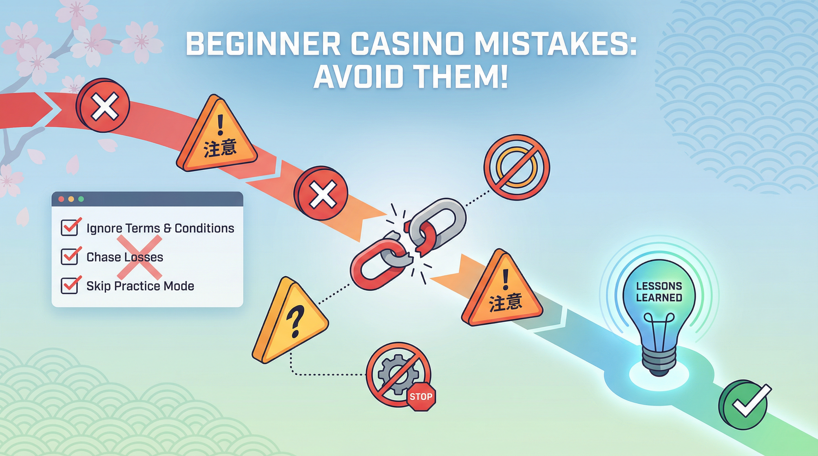 オンラインカジノ初心者が犯しがちな失敗10選｜後悔しないための対策ガイド【2026年版】