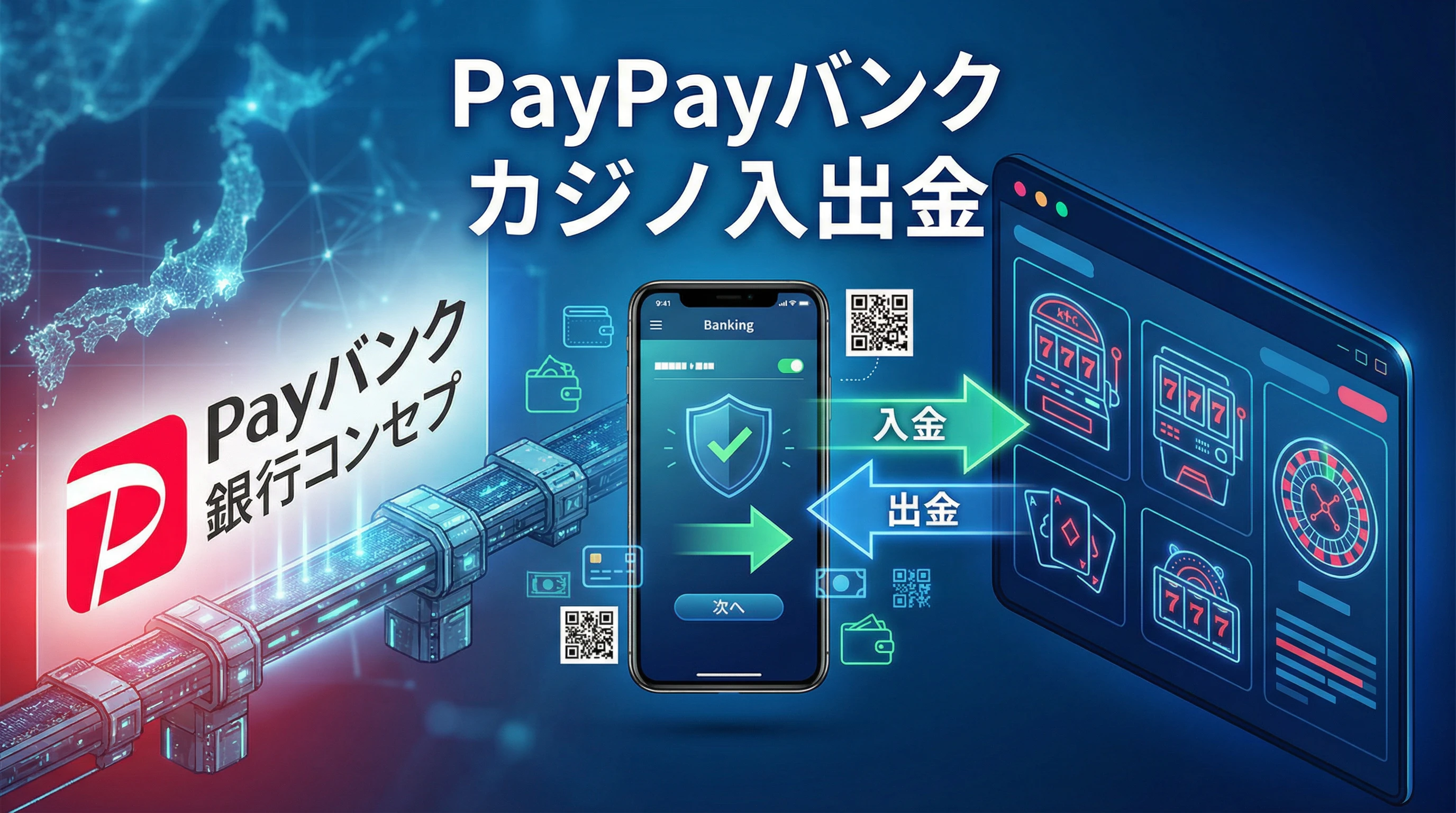 PayPay銀行でオンラインカジノに入出金する方法【2026年最新】手順・手数料・注意点