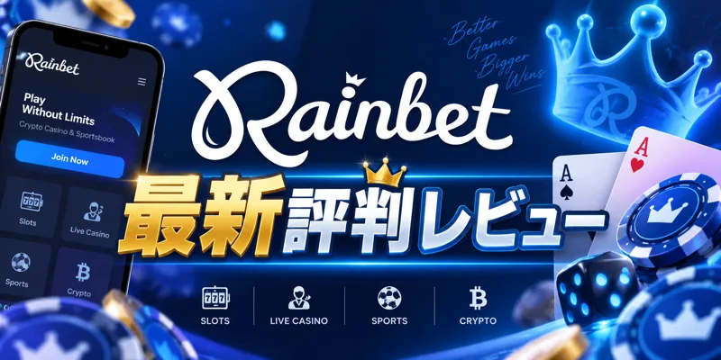 Rainbet（レインベット）評判・口コミ【2026年】｜仮想通貨カジノ＆スポーツベットを徹底検証
