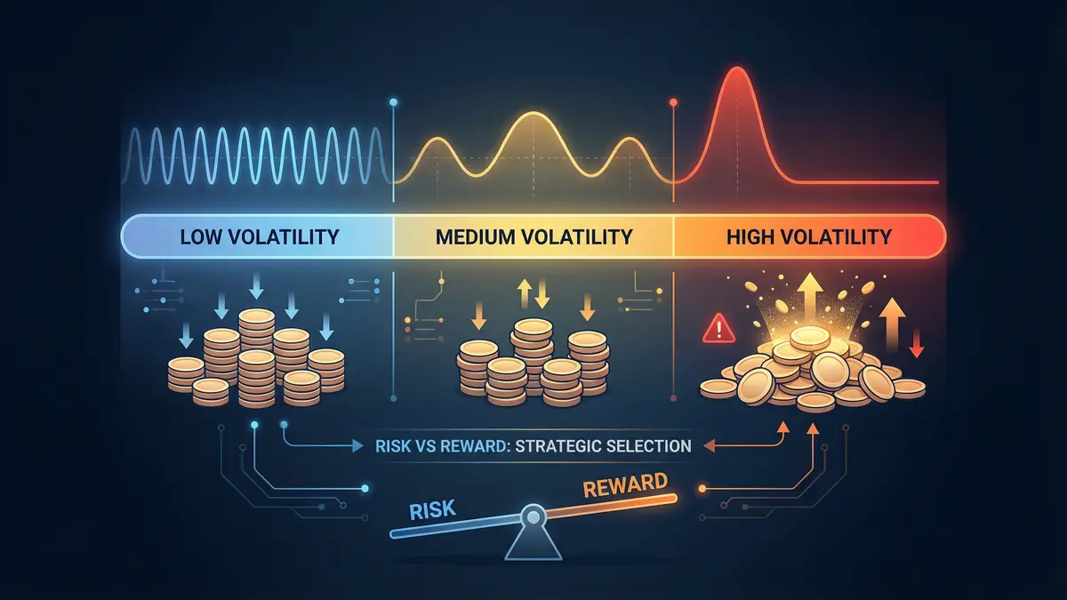 スロットのボラティリティとは？高・中・低ボラの違い＆目的別おすすめ機種【図解】