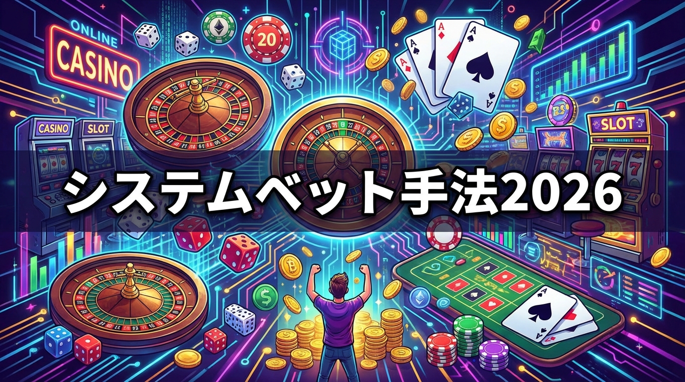 オンラインカジノ システムベット法完全ガイド【2026年】プロが実践する7つの資金管理戦略
