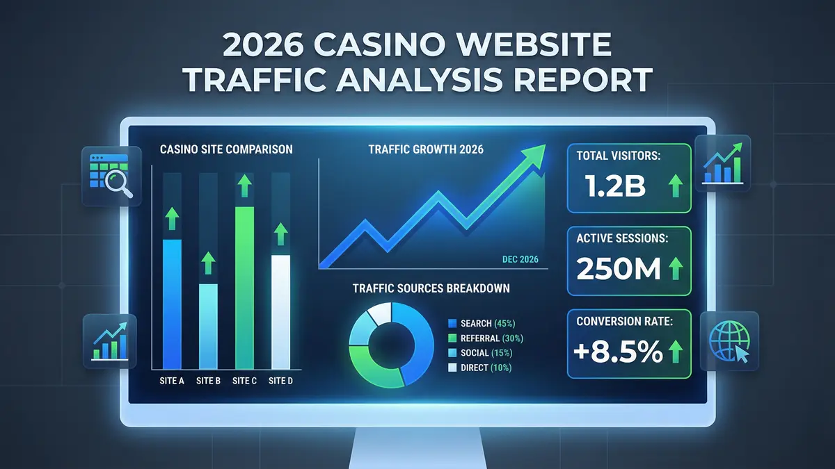 【独自データ】世界のオンラインカジノ訪問数ランキング2026｜41サイトを分析